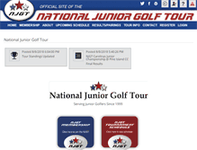 Tablet Screenshot of nationaljuniorgolftour.com